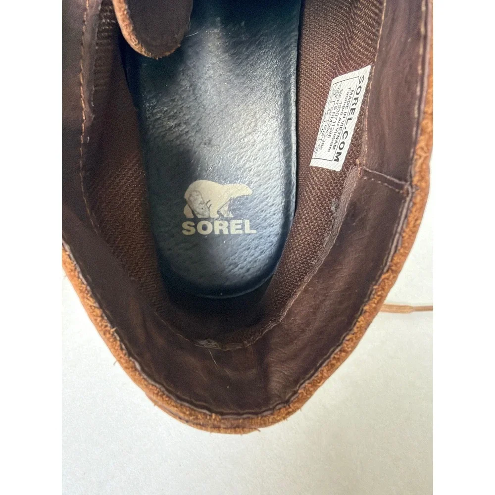Sorel Kezar Chukka Waterproof Leather Boots Mens 13 Brown